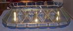 Glass & Brass pool table light